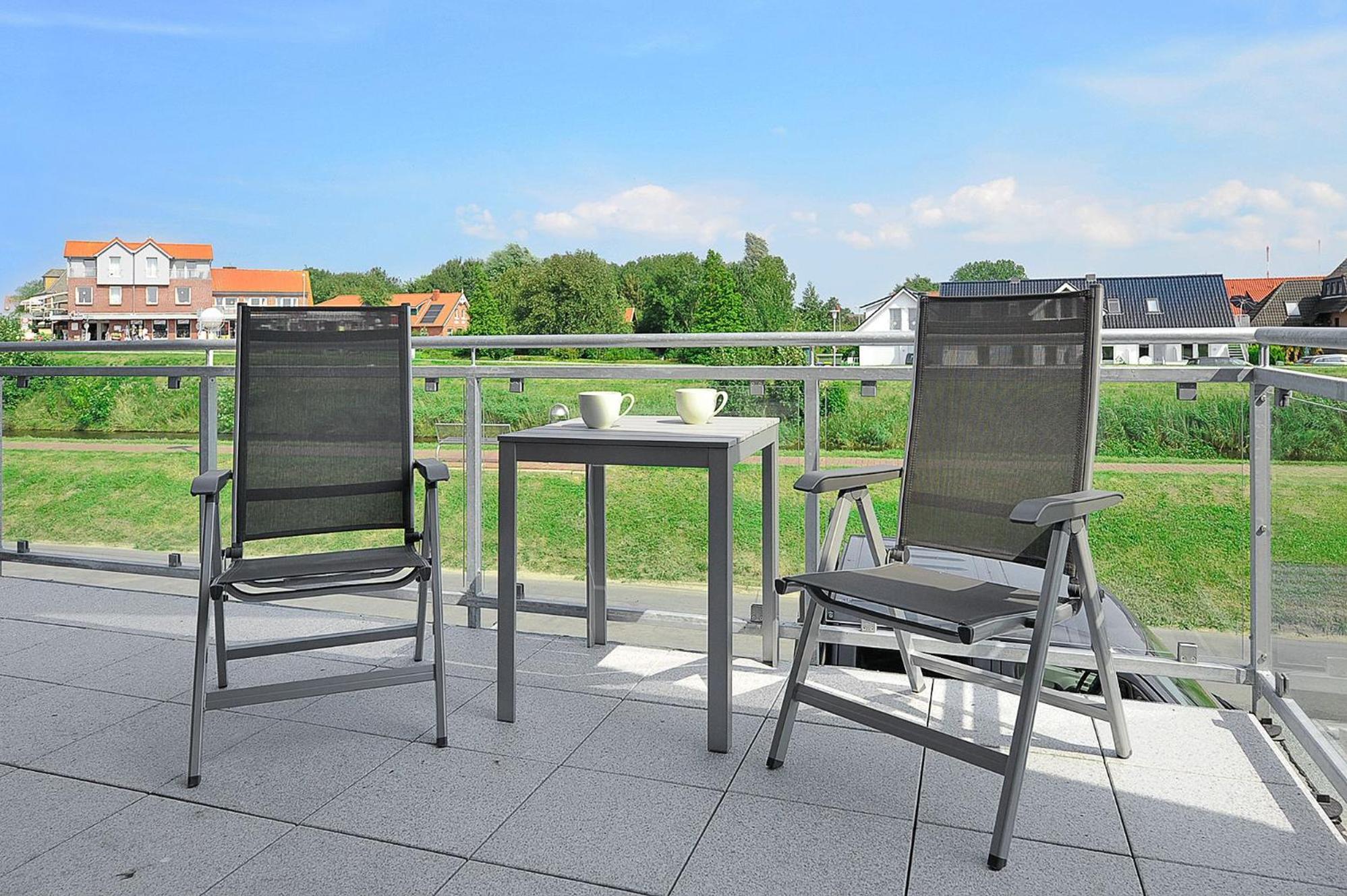 Besondere Aussicht - Ferienwohnung Deichblick Bensersiel Exterior foto